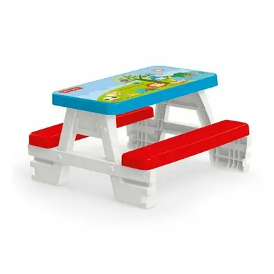 Dolu Fisher Price Kids Picnic Table Garden Role Play Seats Age 2+