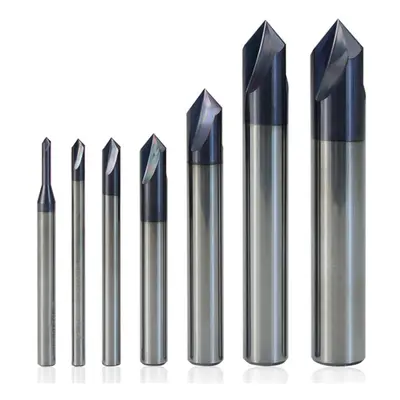 (12mm) Degree Chamfer End Mill Flute 2-12mm Carbide CNC Deburring Router Bit for Engraving Chame