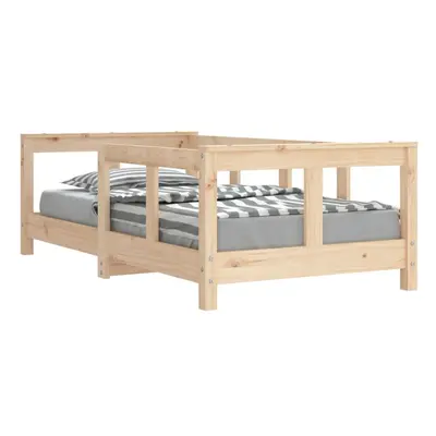 (brown, x cm) vidaXL Kids Bed Frame Wooden Bed Base Bedstead for Children Solid Wood Pine