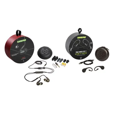 (Black, Bluetooth) Shure AONIC True Wireless Earphone Bundle