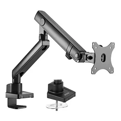 VIVO Premium Aluminum Full Motion Single Monitor Desk Mount Stand with Lift Engine Arm, Fits Scr