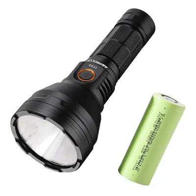 (6500K) USB-C Rechargeable Flashlight + 5000mAh Power Battery