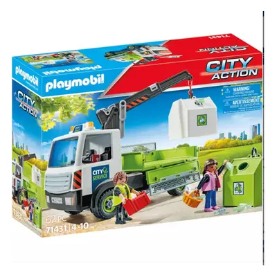 PLAYMOBIL City Life Glass Recycling Truck with Container