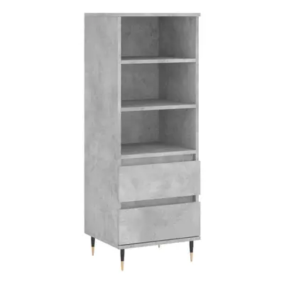 (concrete grey) vidaXL Highboard Sideboard Tall Storage Cabinet Side Cabinet Engineered Wood