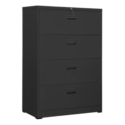 vidaXL Filing Cabinet Anthracite Steel Office File Storage Cabinet Lockable