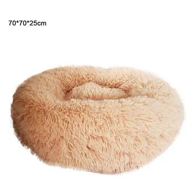 (70cm) Plush Doghouse Sofa Bed Warm Dog Mat Non-slip Washable Pet Mat