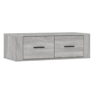 (Grey sonoma) vidaXL Hanging TV Cabinet Entertainment Centre Wall TV Unit Engineered Wood