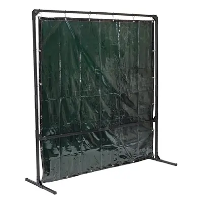 Welding Curtain with Metal Frame, 6' x