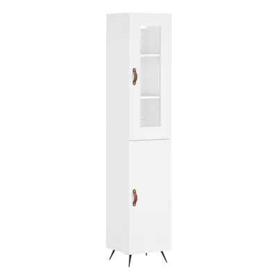 (white, door) vidaXL Highboard Sideboard Tall Storage Cabinet Side Cabinet Engineered Wood