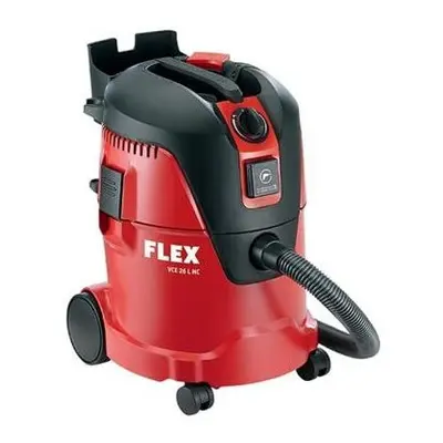 Flex Power Tools VCE26LL W V MC Safety Vacuum Cleaner - Red