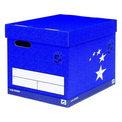 5 Star Elite Superstrong Archive Storage Box Foolscap Blue [Pack 10]