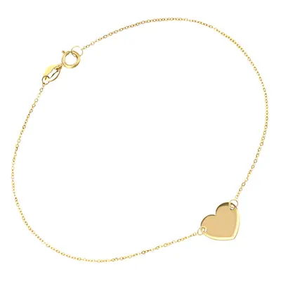 Jewelco London 9ct Yellow Gold Trace Charm Necklace inch 42cm - HHHAXL399Y-16