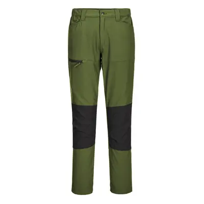 (38R, Olive Green) Portwest Mens WX2 Slim Work Trousers