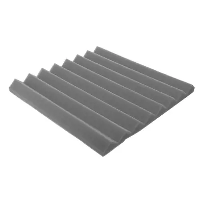 (Grey) 4Pcs/Set 50x50X5CM Acoustic Foam Panel Home Treatment Sound Absorption Tiles