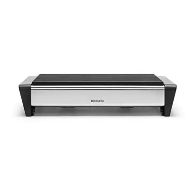 Brabantia Food Warmer, Burner - Matt Steel with Black Grill