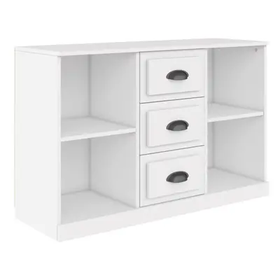 (white) vidaXL Sideboard Storage Cabinet Side Cabinet Home Cupboard Engineered Wood