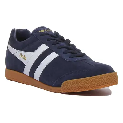 Gola Classics Harrier Classic Harrier Lace Up Suede In Navy White Size