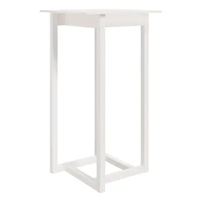 (white) vidaXL Solid Wood Pine Bar Table Desk Multi Colours 60x60x110 cm/80x80x110 cm