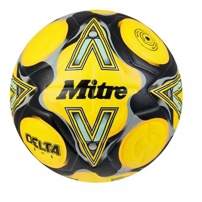 (4, Yellow/Black/Grey) Mitre Delta Evo Football