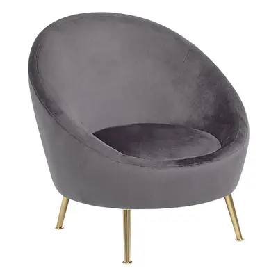 Armchair LANGA Velvet Grey