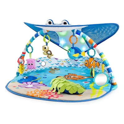 Bright Starts Disney Baby Mr. Ray Ocean Lights Activity Gym & Play Mat