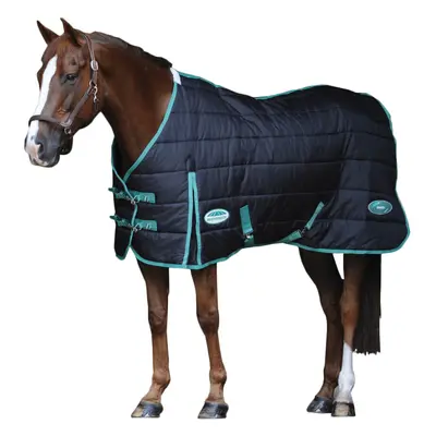 (4' 3", Black/Bottle Green) Weatherbeeta Green-Tec Standard-Neck Medium Lightweight Horse Stable