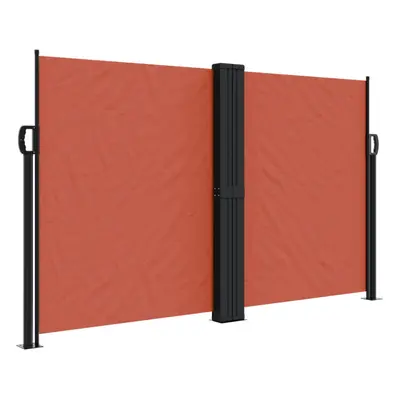 (terracotta, x cm) vidaXL Retractable Side Awning Outdoor Privacy Screen Shade Black 120x1200 cm