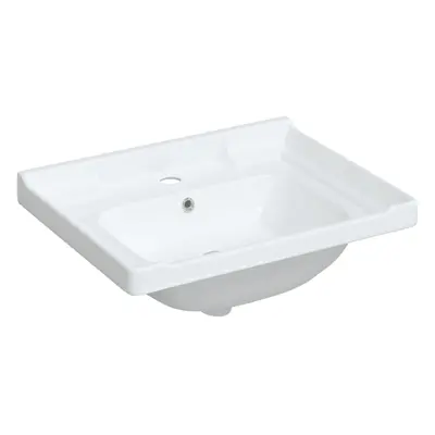 (61 x x cm) vidaXL Bathroom Sink Toilet Basin Sink Wash Basin White Rectangular Ceramic