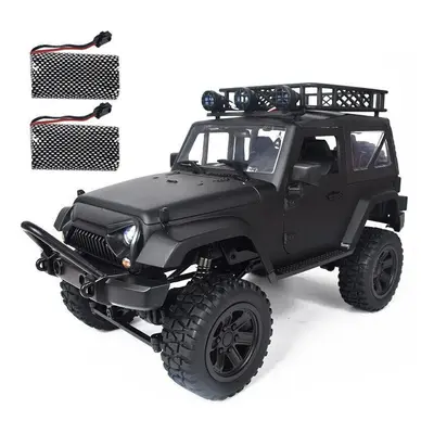 2.4Ghz 4WD RC Car For Jeep Off-Road Vehicles With LED Light Climbing Truck RTR Model Two Battery