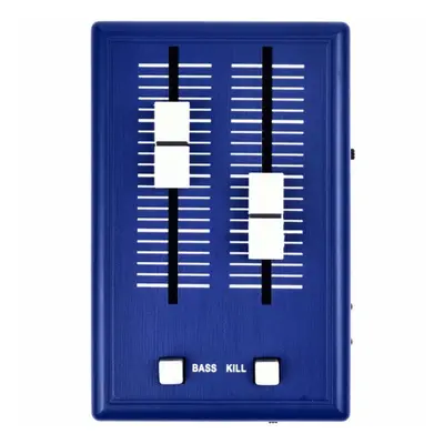 (Blue&US Plug) Audio Sound Mixer Mini Pocket Mixer Mini Mobile Phone Mixer 3.5mm Interfaces with