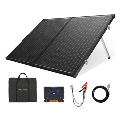 160W Portable Monocrystalline Without Glass Solar Panel Equipped With 20A MPPT Controller Suitab