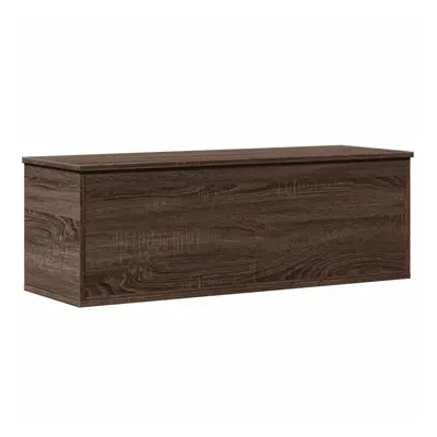 vidaXL Storage Box Toy Box Blanket Box Storage Chest Brown Oak Engineered Wood