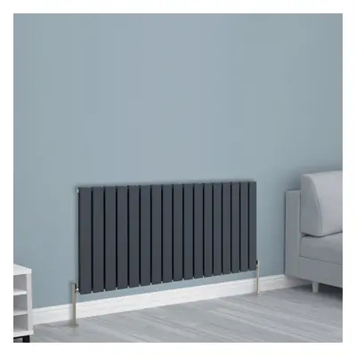 (600x1156mm Double, Anthracite) NRG Horizontal Vertical Flat Panel Designer Radiator Central Hea