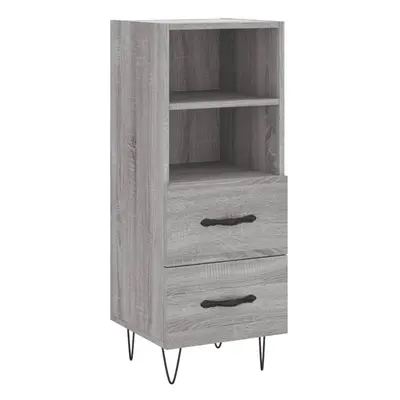 (grey sonoma) vidaXL Sideboard Storage Side Cabinet Cupboard Sonoma Oak Engineered Wood