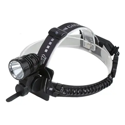 (Black) 1200lm LED Headlamp USB Rechargeable Mode Super Bright Flashlight Bike Headlight Camping