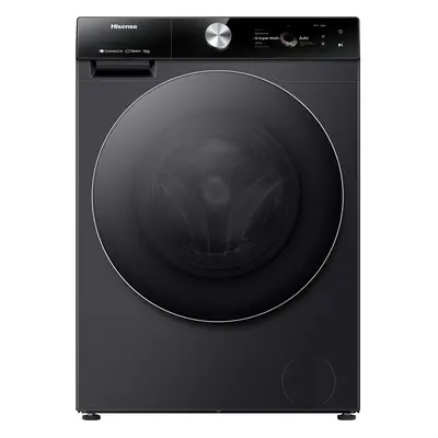 Hisense 7S Series WF7S1247BB 12kg Washing Machine with rpm - Black - A Rated