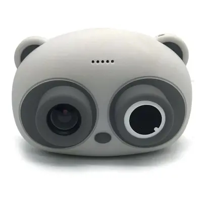 (Gray) Cartoon Panda Digital Camera 1080P Normal Card Version Children Photograph Early Educatio