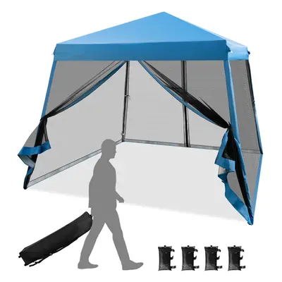 3M x 3M Pop up Gazebo Outdoor Instant Canopy Tent With Mesh Roller Bag