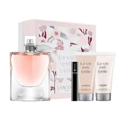 Lancome La Vie Est Belle Pcs Set: 3.4 Eau De Parfum Spray + 1.7 Body Lotion + 1.7 Shower Gel + M