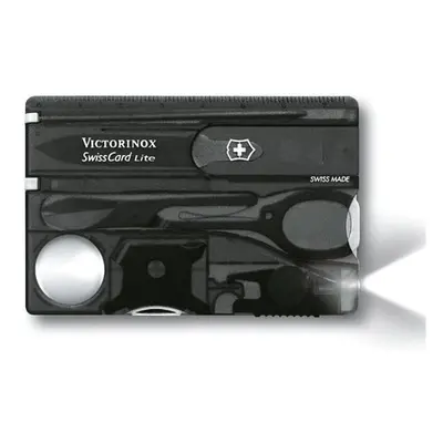 Victorinox SwissCard Lite Translucent Black Blister Pack VICJSWCLONB