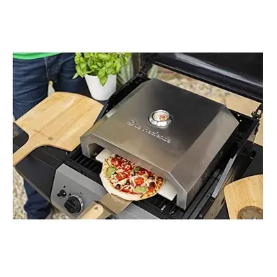 La Hacienda BBQ Pizza Oven Stainles Outdoor Heating, Stainless Steel