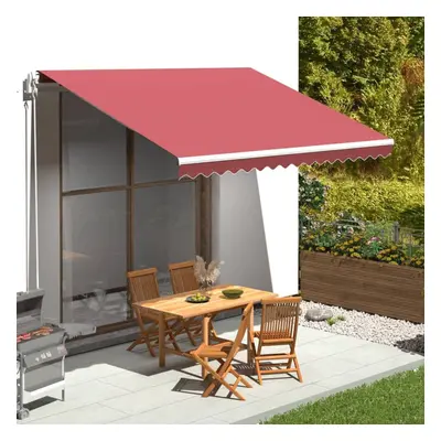 vidaXL Replacement Fabric for Awning Burgundy Red 4x3.5 m Outdoor Patio Canopy