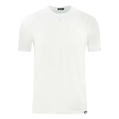 (XXL) Dsquared2 Bold Brand Logo on Sleeve White Underwear T-Shirt