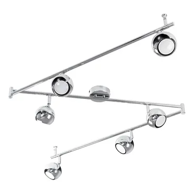 Retro Spotlight Way Silver Ceiling Bar Spotlight