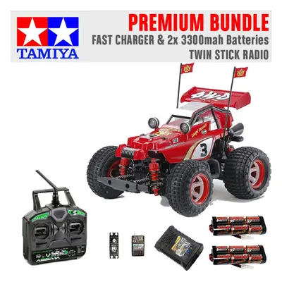 Tamiya RC Comical Hotshot (GF-01CB) 4x4 1:10 Premium Stick Radio Bundle