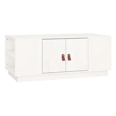 (White) vidaXL Solid Wood Pine Coffee Table Side Centre Accent End Table Multi Colours