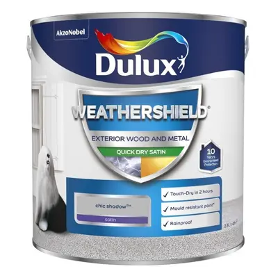 Dulux Weathershield Exterior Paint Satin 2.5L Chic Shadow