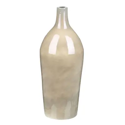 Flower Vase LEGANES Ceramic Taupe