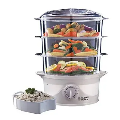 Russell Hobbs 3-Tier Food Steamer, W, Litre, White