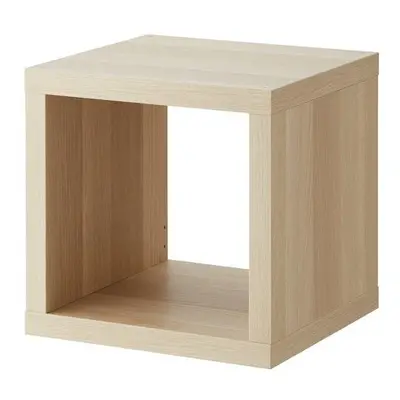 IKEA KALLAX Shelving unit, white stained oak effect42x42 cm